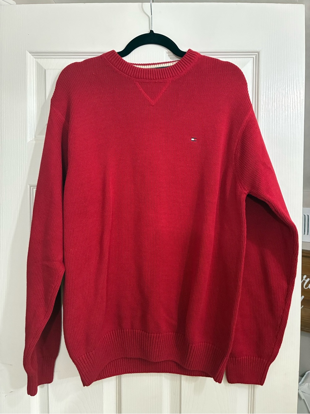 Tommy Hilfiger Red Men's Crewneck Sweater